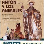 Cartel del concurso infantil de cuentos organizado por la Cofradía de San Antón en La Bañeza