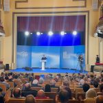 Teatro Municipal de La Bañeza donde se celebró el mitin del PP