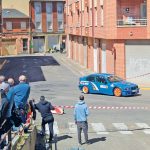 Pilotos compiten en el circuito urbano de la Urban Race de La Bañeza